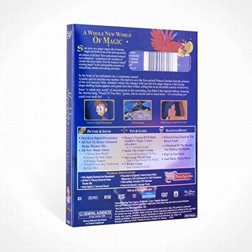  Webkin Aladdin Movie DVD 2-Disc Special Platinum English Edition