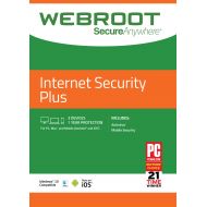 Webroot Internet Security Plus with Antivirus Protection | 3 Device | 1 Year Subscription | PC/Mac Disc