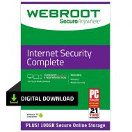 Webroot Internet Security Complete with Antivirus Protection | 10 Device | 1 Year Subscription | PC Download