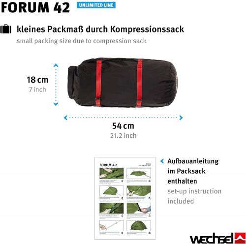  Wechsel Tents Forum 42 - Unlimited Line - 2-Personen Geodaet Zelt