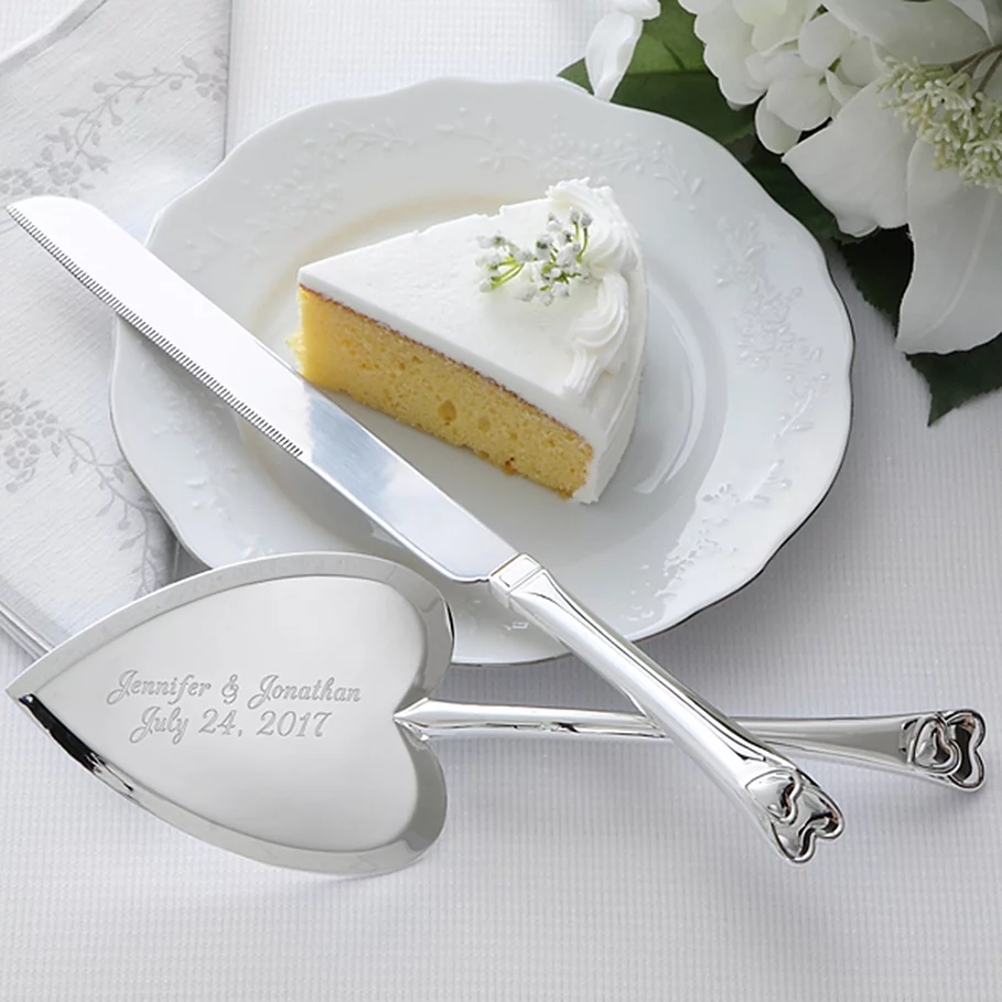  Wedding Cake 2-Piece Knife & Server Set