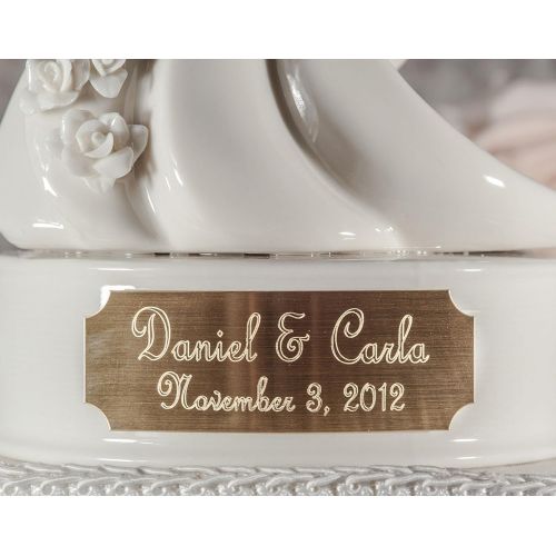  Wedding Collectibles Personalized Stylized Dancing Wedding Cake Topper - Cursive Font