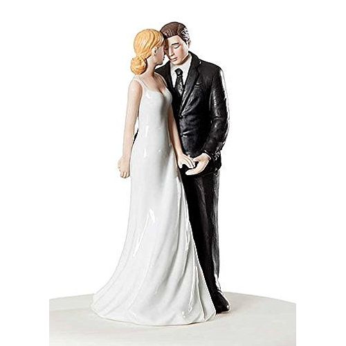  Wedding Collectibles Personalized Wedding Bliss Cake Topper Figurine: Custom Hair Color Available