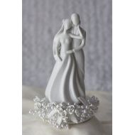 Wedding Collectibles Rose and Pearls Silhouette of Love Wedding Cake Topper: Base Color: GOLD WIRING