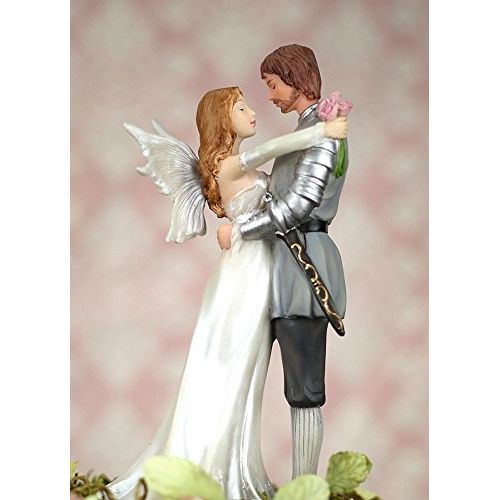  Wedding Collectibles Personalized Old Fashion Lovin Western Wedding Cake Topper: Bride Hair: GRAY - Groom Hair: GRAY