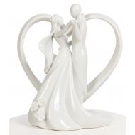 Wedding Collectibles Stylized Dancing Heart Wedding Cake Topper