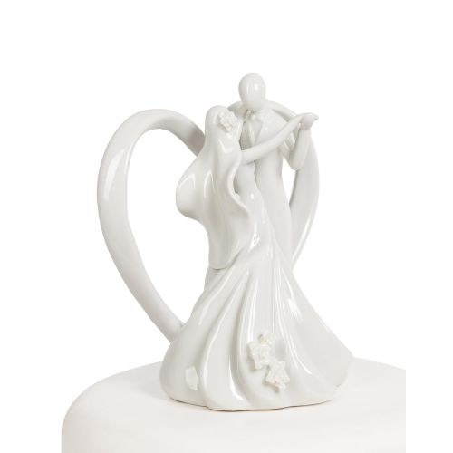  Wedding Collectibles Stylized Dancing Heart Wedding Cake Topper