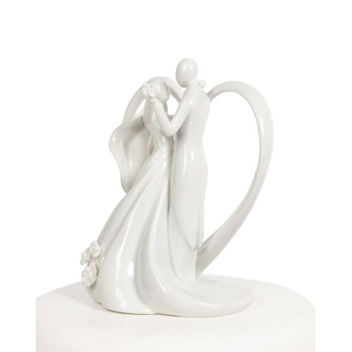  Wedding Collectibles Stylized Dancing Heart Wedding Cake Topper