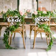 /WeddingTableNumberCo Bride and Groom.Chair Sign Wedding.Bride Groom Chair Sign -Please Send your phone number in the NOTE to the seller