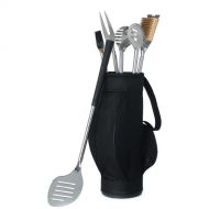 Weddingstar Inc. Novelty 5 Piece BBQ Tools in Black Golf Bag and Golf Grips