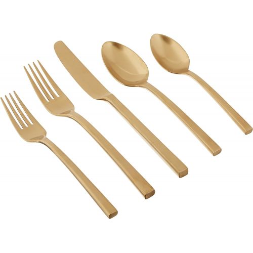  Wedgwood 40001220 Polished Place Setting, Gold , 5 Piece