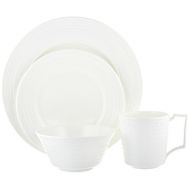 Wedgwood 4 Piece Intaglio Place Setting Dinner Set, White