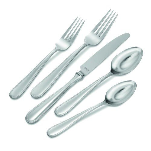  Wedgwood 5700518200 Vera Wang Infinity 5-Piece Place Setting, Stainless