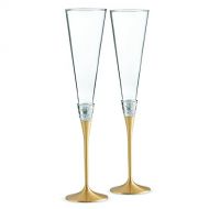 Wedgwood Vera Wang with Love Toasting Flute Pair, Gold