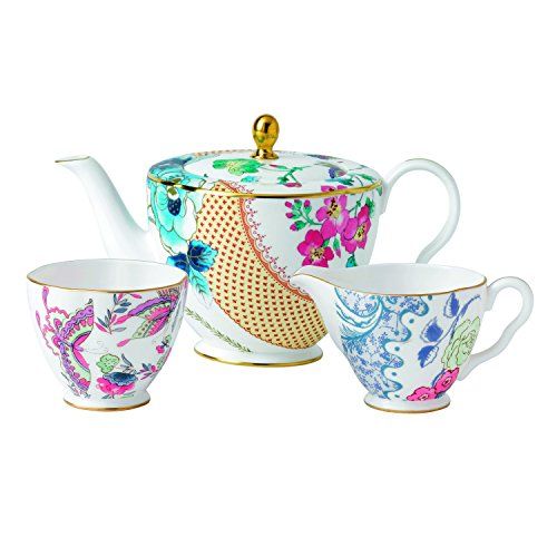  Wedgwood Butterfly Bloom 3-Piece Tea Story Set