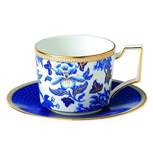  Wedgwood Hibiscus Teacup and Saucer