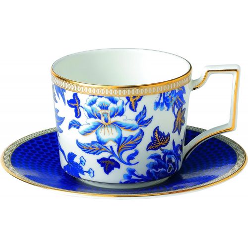  Wedgwood Hibiscus Teacup and Saucer
