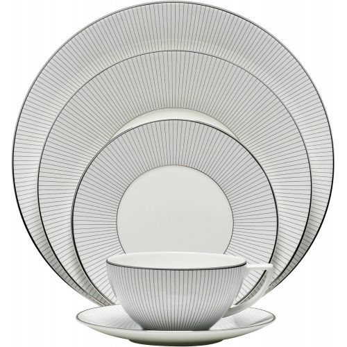  Jasper Conran by Wedgwood Blue Pin Stripe 5-Piece Place Setting