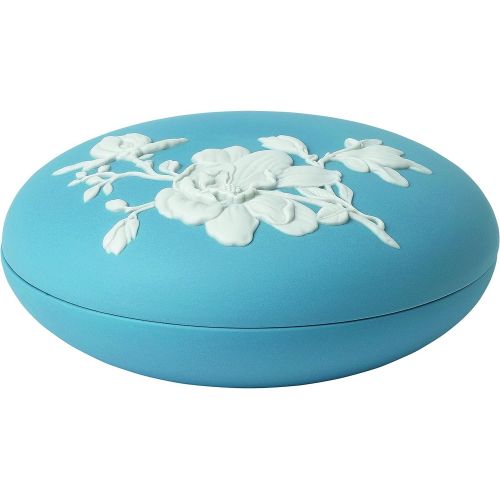  Wedgwood Magnolia Blossom Box 5, 5, Blue and White