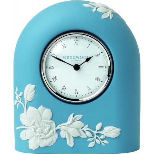  Wedgwood Magnolia Blossom Clock 4.7, Blue and White