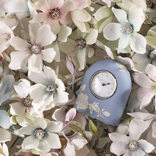  Wedgwood Magnolia Blossom Clock 4.7, Blue and White