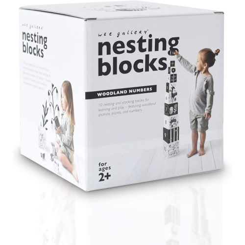  Wee Gallery Nesting Blocks - Woodland Number - 8-Pack: Toys & Games