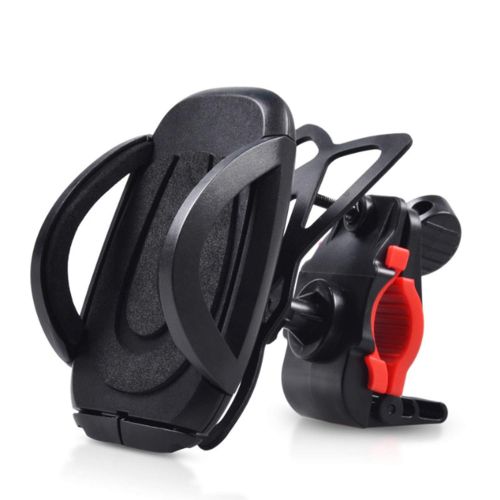  WeeLion Mountain Bike Bicycle Mobile Phone Holder, Mobile Phone Holder Navigation Bracket Triangle Bracket - Bicycle/Electric car/Motorcycle (for 3.5-6 inch Mobile Phone),Black