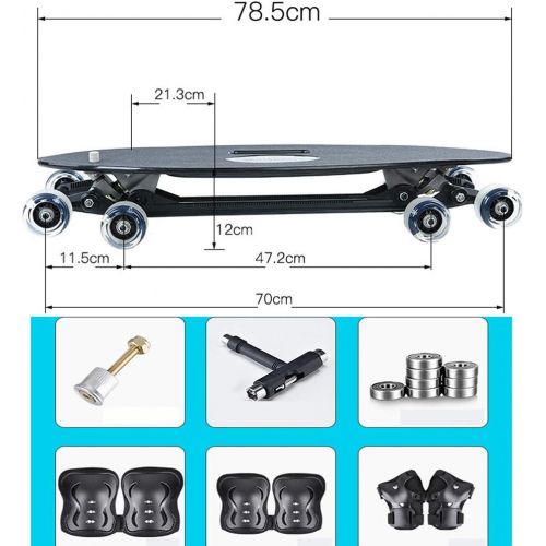  WeeLion Klassischer Cruiser Erwachsene Kinder Skateboard, Hochwertiges haltbares Deck, Longboard Skateboard, Stunt Skateboard fuer Erwachsene, Autobahn Skateboard, Hochwertige Komponenten (