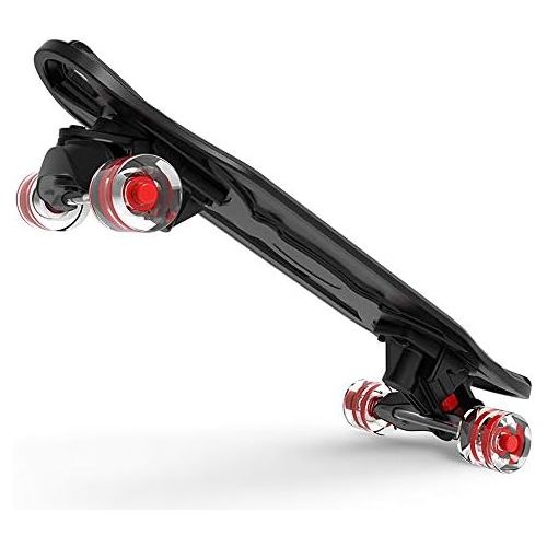  WeeLion Klassisches Kunststoff-Mini-Cruiser-Skateboard, hochwertiges Kunststoffdeck fuer Erwachsene, helle Farben, hochwertige Komponenten (57,5 * 24,5 * 14,5 cm)