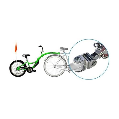  WeeRide Co Pilot Tagalong Trailer Child Bike Seat - Silver