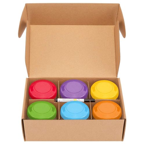  [아마존베스트]WeeSprout Leakproof Baby Food Storage | 12 Container Set | Premium BPA Free Small Plastic Containers with Lids...