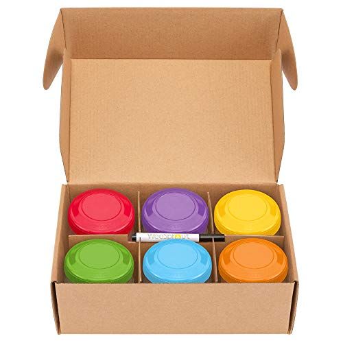  WeeSprout Leakproof Baby Food Storage - 12 Container Set, Small Plastic Containers with Lids, Lock in Freshness, Nutrients, & Flavor, Freezer & Dishwasher Friendly, 4oz Snack Conta