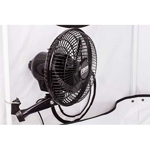  [아마존베스트]Weedness Clip Fan Quiet 20 cm with Swivel Function - Grow Ventilation Oscillating Homebox Growbox Mini Small