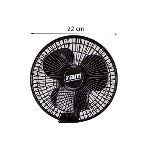  [아마존베스트]Weedness Clip Fan Quiet 20 cm with Swivel Function - Grow Ventilation Oscillating Homebox Growbox Mini Small