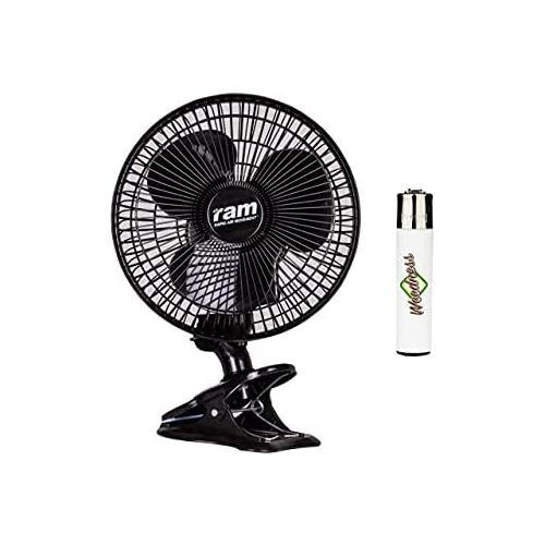  [아마존베스트]Weedness Clip Fan Quiet 20 cm with Swivel Function - Grow Ventilation Oscillating Homebox Growbox Mini Small