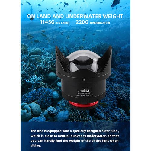  Weefine Underwater Wide-Angle Conversion Lens (M67, 60mm)