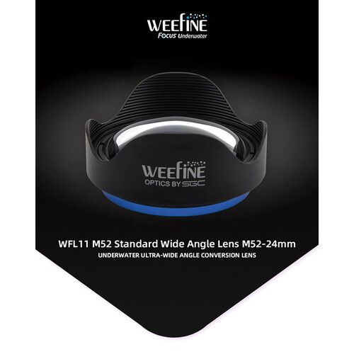  Weefine WFL11 Underwater Wide Angle Conversion Lens (M52, 24mm)