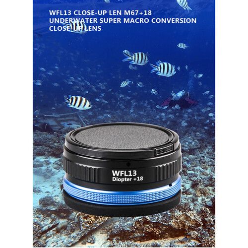  Weefine WFL13 Underwater Achromatic Close-up Lens (M67, +18 Diopter)