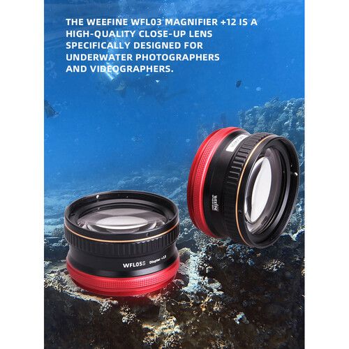  Weefine WFL05S Underwater Achromatic Close-Up Lens (M67, +13 Diopter)