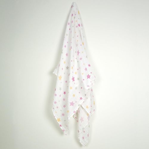  Weegoamigo Baby Muslin Swaddle Blanket - Twinkle Pink