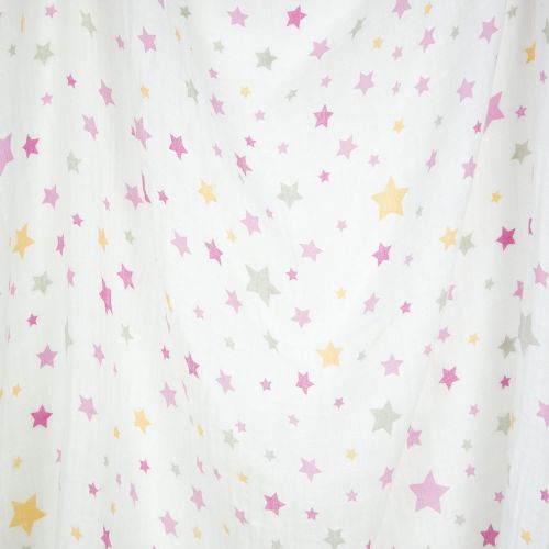  Weegoamigo Baby Muslin Swaddle Blanket - Twinkle Pink