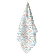 Weegoamigo Baby Muslin Swaddle Blanket - Great & Small, Multi