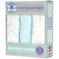 Weegoamigo Bamboo Muslin Swaddle Blanket 3 Pack - Ark Adventure, Multi