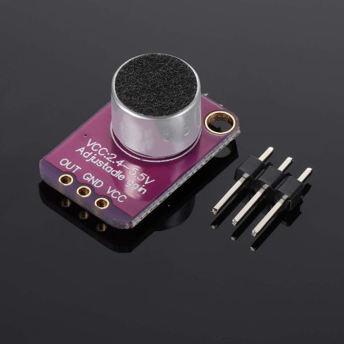  Weewooday 6 Pieces Electret Microphone Amplifier Module MAX4466 Adjustable Gain Blue Breakout Board