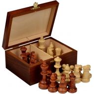 [아마존핫딜][아마존 핫딜] Wegiel Handmade European Professional Tournament Chess Pieces With Wood Storage Case