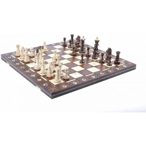  Wegiel Chess Set - Consul Chess Pieces and Board - European Wooden Handmade Game