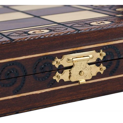  Wegiel Chess Set - Consul Chess Pieces and Board - European Wooden Handmade Game