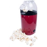 Weg-ist-weg.com EasyPOP Porcornmaschine Popcornmaker fuer Zuhause, Popcornautomat mit 1200 W, Popcorn in 2-4 Minuten, Heissluftbetrieb - Betrieb ohne Fett / OEl, dadurch Kalorienarm, rot