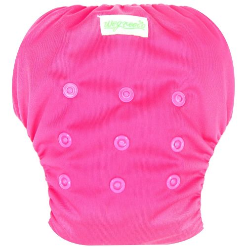  Wegreeco Baby & Toddler Snap One Size Adjustable Reusable Baby Swim Diaper (Fresh,Small,3 Pack)