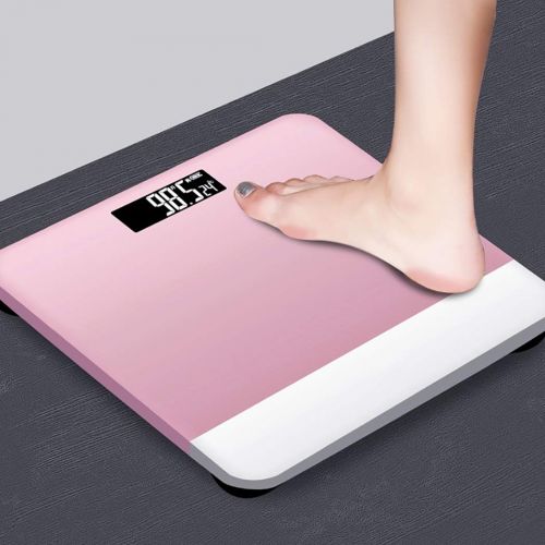  Weight scale ZHPRZD Mini Weight Scale Glass Electronic Scale Human Health Electronic Scale Electronic Scale (Color : Pink)